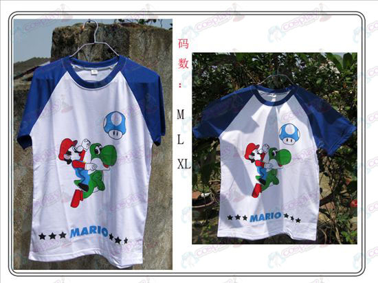 Super Mario Bros Accessories blue T-shirt