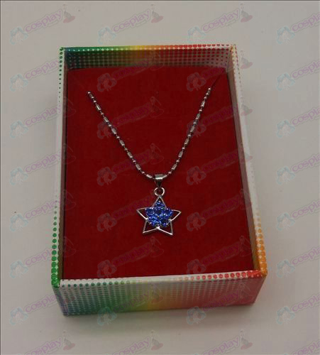 Lucky Star Accessories Diamond Necklace (Light Blue)