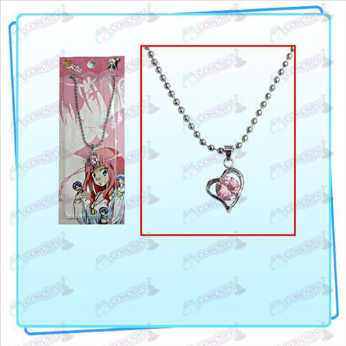 Star-Stealing Girl Accessories with three-dimensional heart-shaped diamond necklace