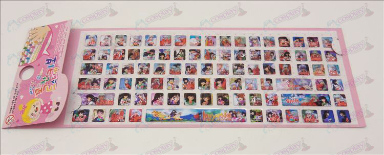 PVC keyboard stickers (InuYasha Accessories)