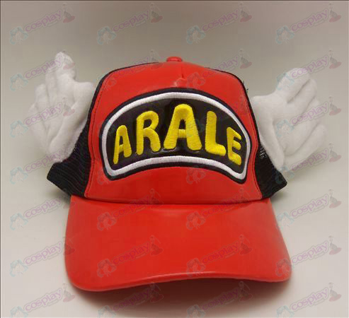 D Ala Lei hat (red - black)