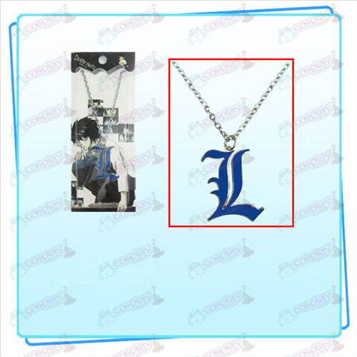 Death Note AccessoriesL sign necklace (blue)