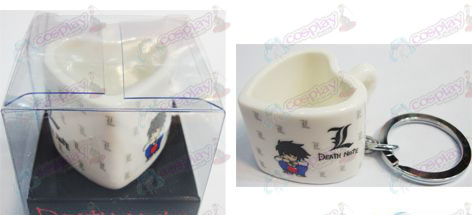 Death Note Accessories Heart Shaped Ceramic Cup Keychain