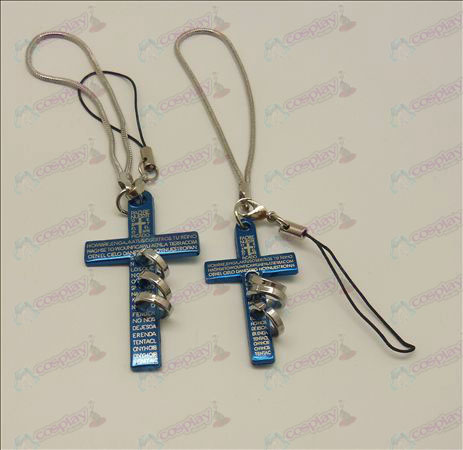 Blister Death Note Accessories tricyclic Couple Phone Strap (Blue)