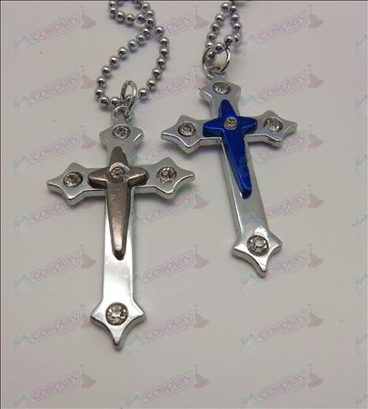 Death Note Accessories Cross with Diamond Necklace (box)