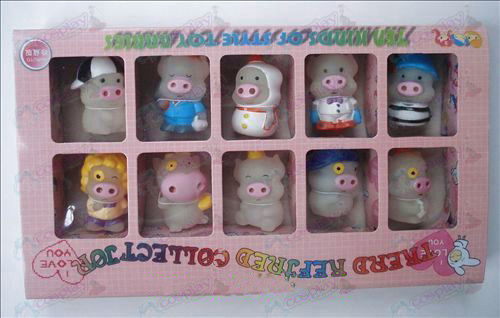 McDull pig doll transparent box