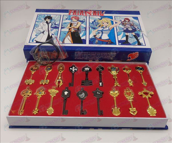 18 models Fairy Tail Accessories Keychains