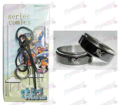 Gin Tama Accessories Black Steel Ring Necklace transporter - Rope
