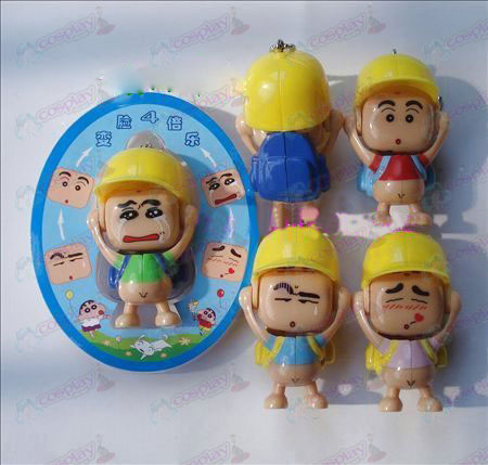 Crayon Shin-chan Accessories face doll ornaments (a) in green