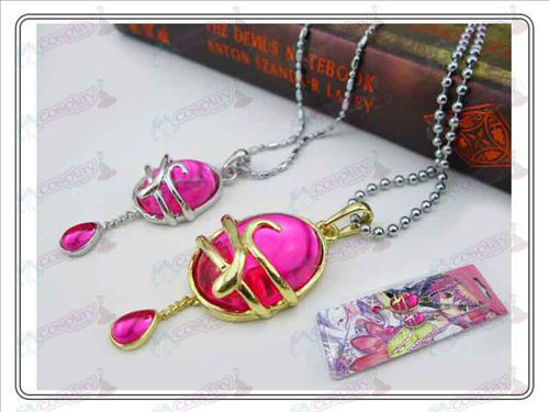 Magical Girl Accessories couple drop necklace Rose Red (A section) card installed