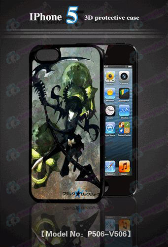 3D mobile phone shell Apple 5-Lack Rock Shooter Accessories2