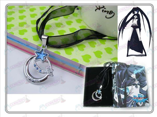 Lack Rock Shooter Accessories Blue Star of Love Necklace