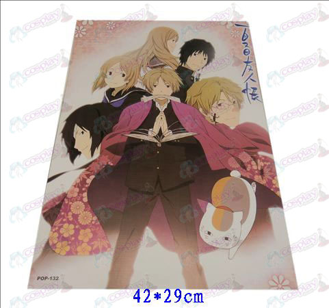 42 * 29cmNatsume's Book of Friends Accessories embossed posters (8)
