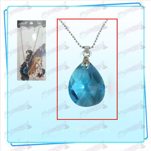 Sword Art Online Accessories Kazuto Asuna knot heart necklace (blue