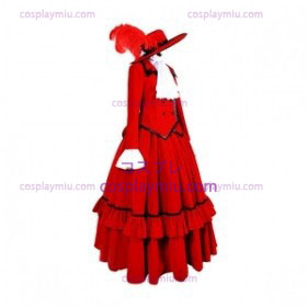 Kuroshitsuji Angelina Red Lolita Cosplay Costume