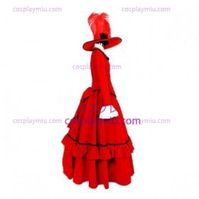 Kuroshitsuji Angelina Red Lolita Cosplay Costume