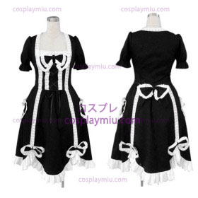 Black Gothic Lolita Cosplay Costume