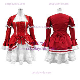 Red Lolita Cosplay Costume