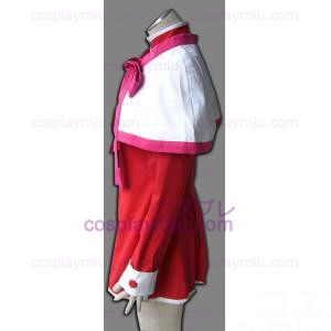 Kanon Girl Pink Edge Scarf Uniform Cosplay Costume
