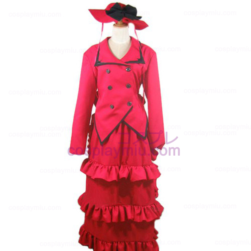 Black Butler Madam Red Angelina Dalles Halloween Cosplay Costume