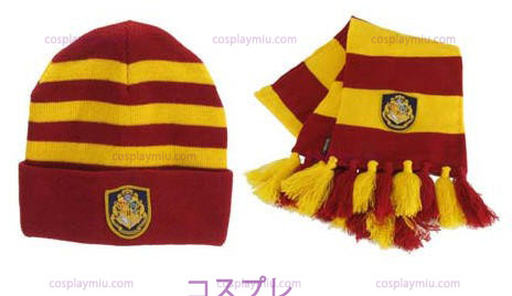 Harry Potter Hogwart's Knit Hat And Scarf Set