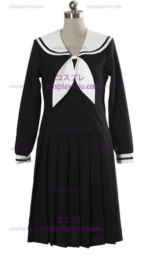 Black Long Sleeves Dress School Uniform