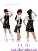 Naugthty Enamel Lady Police Costume Black