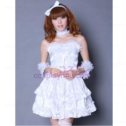 White Lolita Princess maid Costumes