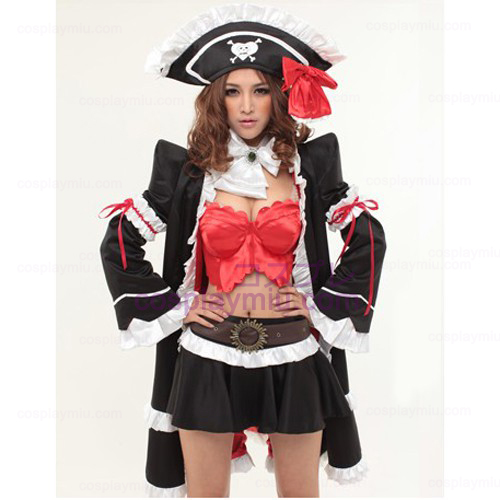 Red Lily Anna Cosplay Anime Halloween Pirate Maid Costumes