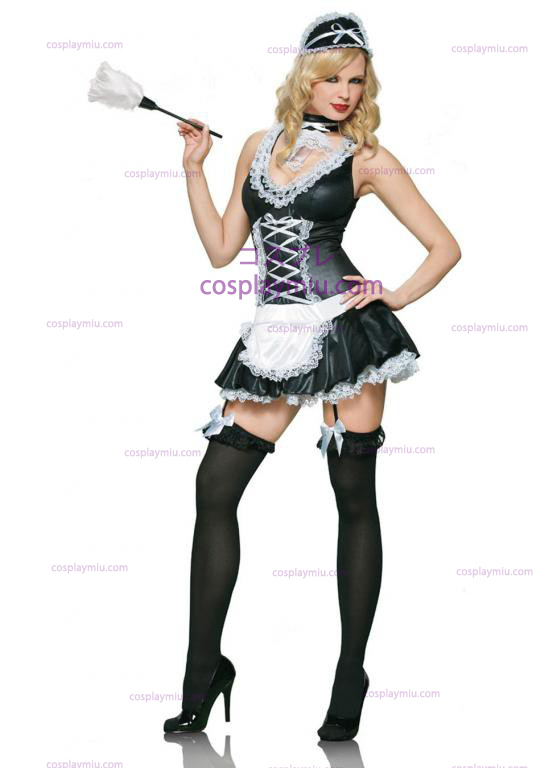 4Pc Naughty French Maid Sexy Adult Costume