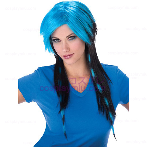 Blue Raccoon Tail Adult Wig