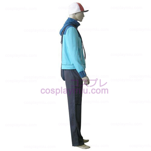 Pokemon Trainer Black Touya Men's Cosplay Costume