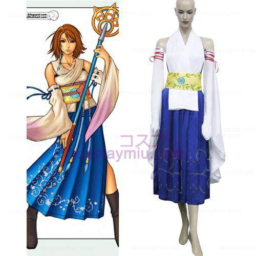 Final Fantasy X-0 Yuna Halloween Cosplay Costume