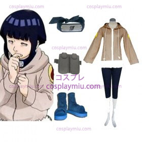 Naruto Hinata Hyuga Deluxe Cosplay Costume and Accessories Set
