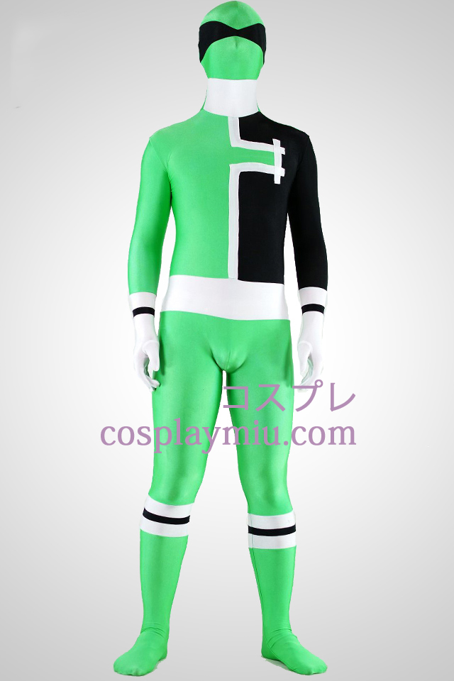 SPD Green Ranger Lycra Spandex Superhero Zentai Suit