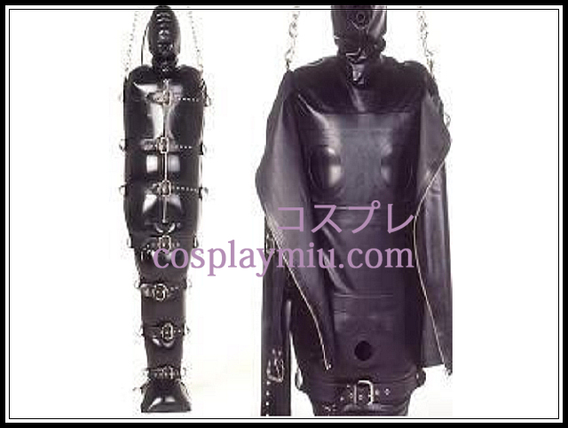 Shiny Black Full Body Covered Inflatable Latex Costume