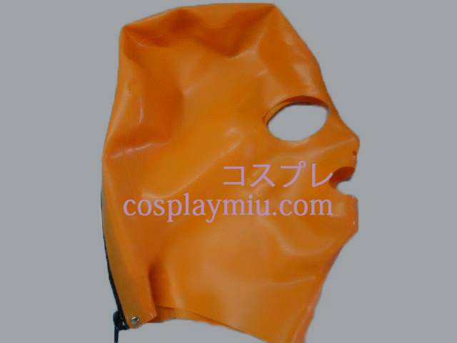Open Eyes And Mouth Latex Hood