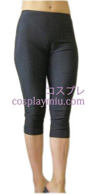 Black Female Lycra Spandex Capris Pants