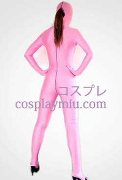 Pink Open Eye And Mouth Lycra Spandex Zentai