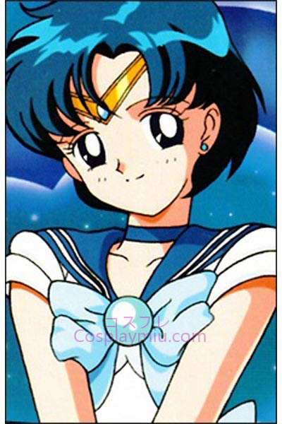 Sailor Moon Mizuno Ami Sailor Mercury Short Cosplay Wig